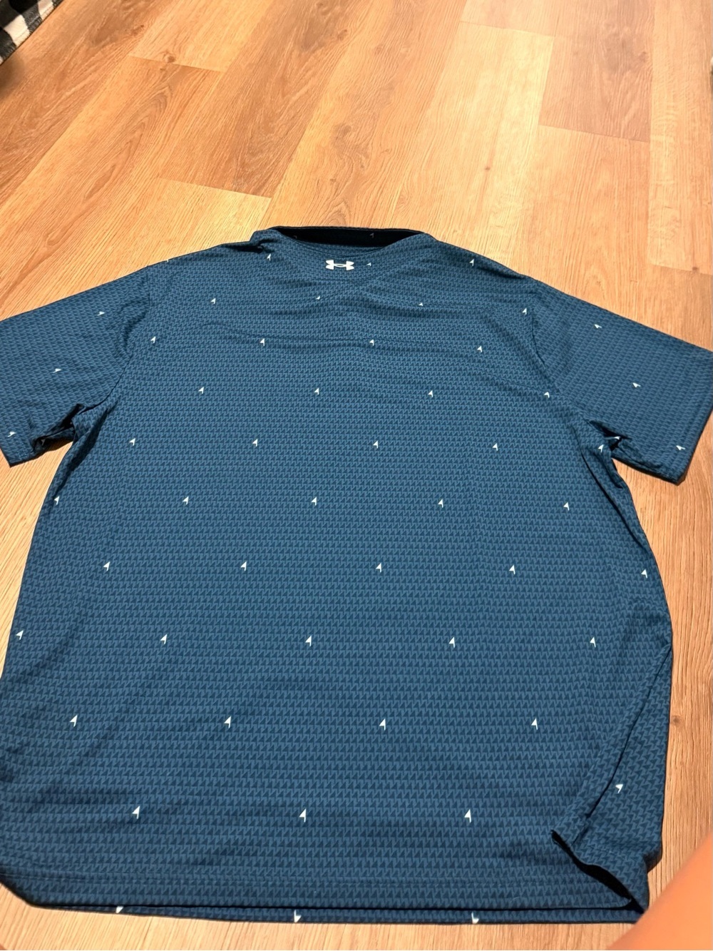 Under Armour Navy Micro Houndstooth Performance Polo - Picture 2 of 3